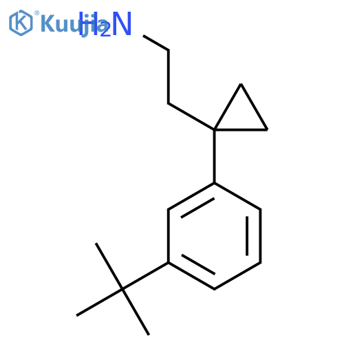 2-1-(3-tert-butylphenyl)cyclopropylethan-1-amine structure
