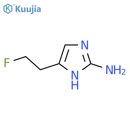 5-(2-fluoroethyl)-1H-imidazol-2-amine structure