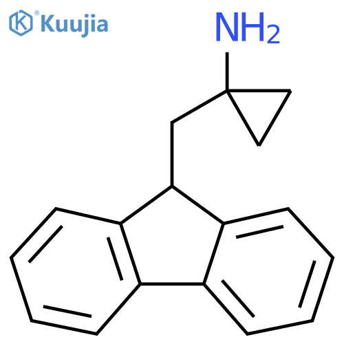 1-(9H-fluoren-9-yl)methylcyclopropan-1-amine structure