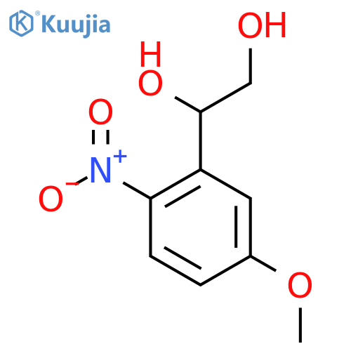 1-(5-methoxy-2-nitrophenyl)ethane-1,2-diol structure