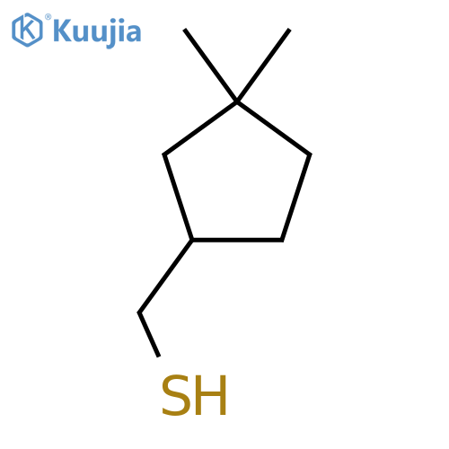 (3,3-dimethylcyclopentyl)methanethiol structure