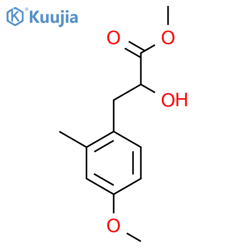 methyl 2-hydroxy-3-(4-methoxy-2-methylphenyl)propanoate structure