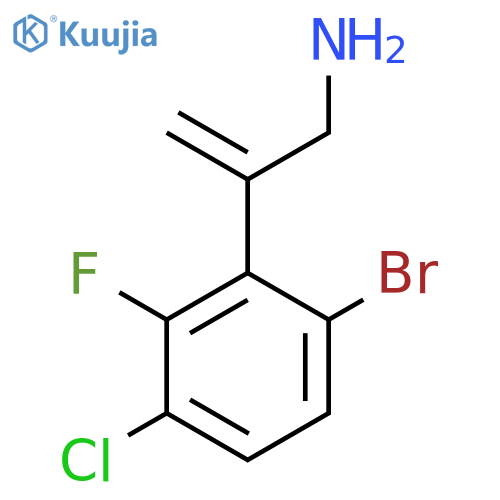 2-(6-bromo-3-chloro-2-fluorophenyl)prop-2-en-1-amine structure