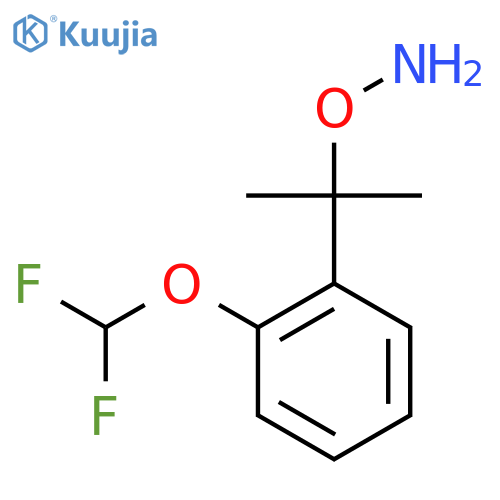 O-{2-2-(difluoromethoxy)phenylpropan-2-yl}hydroxylamine structure