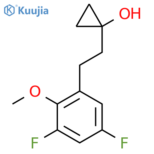 1-2-(3,5-difluoro-2-methoxyphenyl)ethylcyclopropan-1-ol structure