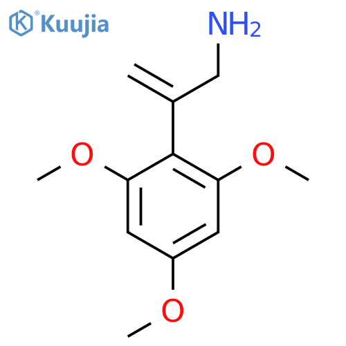2-(2,4,6-trimethoxyphenyl)prop-2-en-1-amine structure