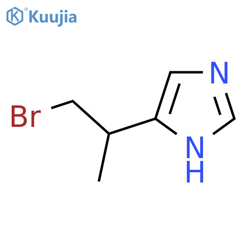 5-(1-bromopropan-2-yl)-1H-imidazole structure