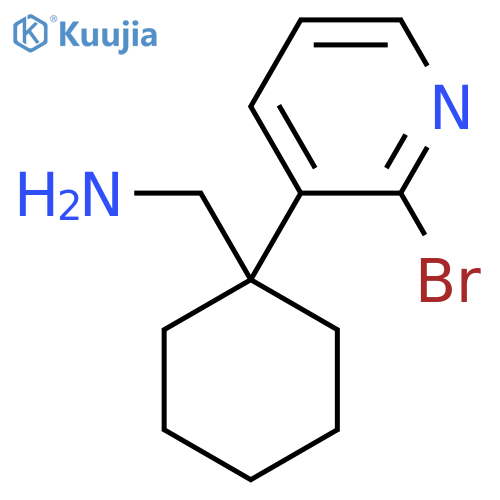 1-(2-bromopyridin-3-yl)cyclohexylmethanamine structure