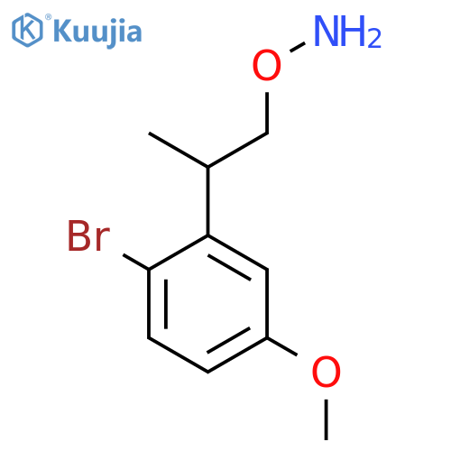 O-2-(2-bromo-5-methoxyphenyl)propylhydroxylamine structure