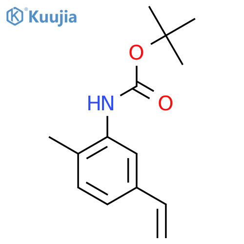 tert-butyl N-(5-ethenyl-2-methylphenyl)carbamate structure