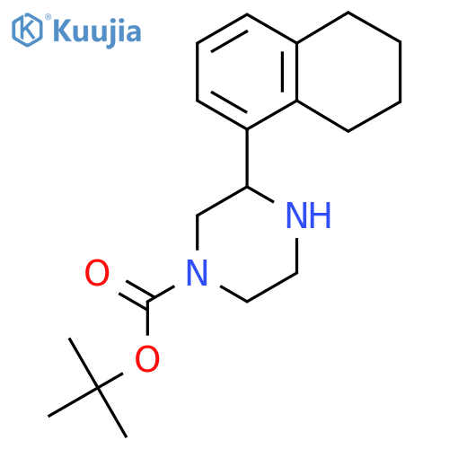tert-butyl 3-(5,6,7,8-tetrahydronaphthalen-1-yl)piperazine-1-carboxylate structure