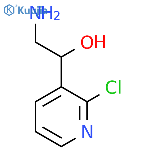 2-amino-1-(2-chloropyridin-3-yl)ethan-1-ol structure
