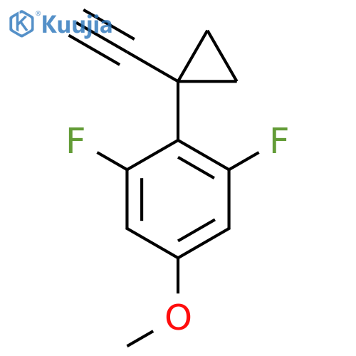 2-(1-ethynylcyclopropyl)-1,3-difluoro-5-methoxybenzene structure