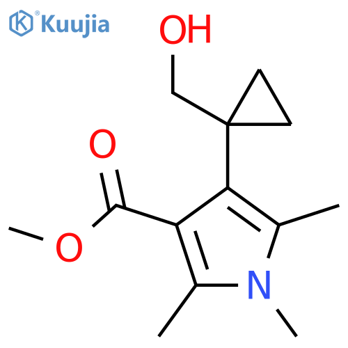 methyl 4-1-(hydroxymethyl)cyclopropyl-1,2,5-trimethyl-1H-pyrrole-3-carboxylate structure