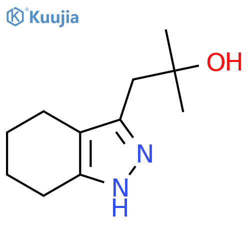 2-methyl-1-(4,5,6,7-tetrahydro-1H-indazol-3-yl)propan-2-ol structure