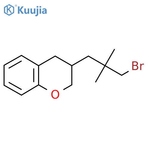 3-(3-bromo-2,2-dimethylpropyl)-3,4-dihydro-2H-1-benzopyran structure