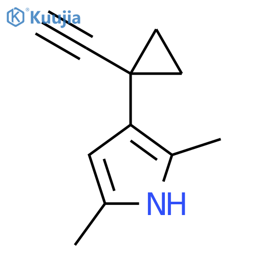 3-(1-ethynylcyclopropyl)-2,5-dimethyl-1H-pyrrole structure