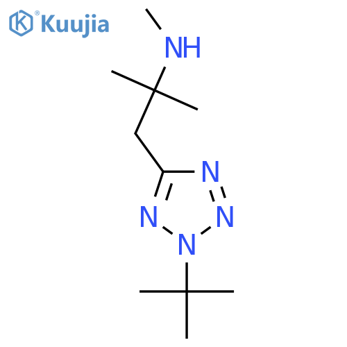 1-(2-tert-butyl-2H-1,2,3,4-tetrazol-5-yl)-2-methylpropan-2-yl(methyl)amine structure