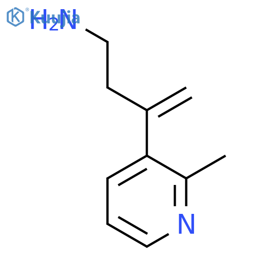3-(2-methylpyridin-3-yl)but-3-en-1-amine structure