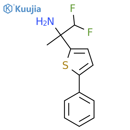 1,1-difluoro-2-(5-phenylthiophen-2-yl)propan-2-amine structure