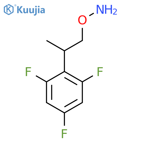 O-2-(2,4,6-trifluorophenyl)propylhydroxylamine structure