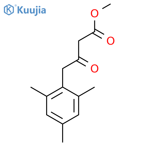 methyl 3-oxo-4-(2,4,6-trimethylphenyl)butanoate structure