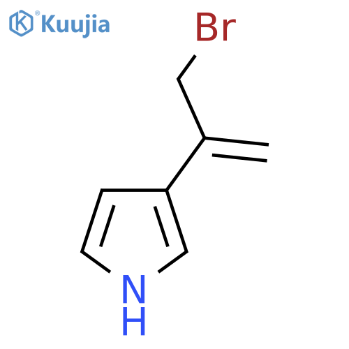 3-(3-bromoprop-1-en-2-yl)-1H-pyrrole structure