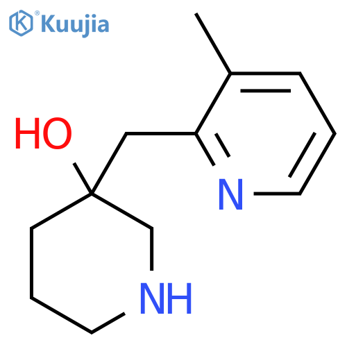 3-(3-methylpyridin-2-yl)methylpiperidin-3-ol structure