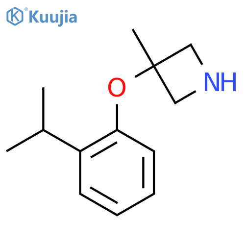 3-methyl-3-2-(propan-2-yl)phenoxyazetidine structure