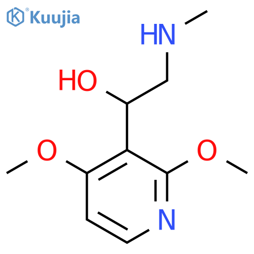 1-(2,4-dimethoxypyridin-3-yl)-2-(methylamino)ethan-1-ol structure