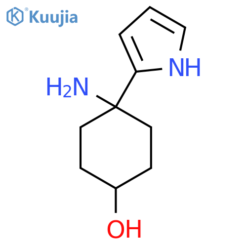 4-amino-4-(1H-pyrrol-2-yl)cyclohexan-1-ol structure