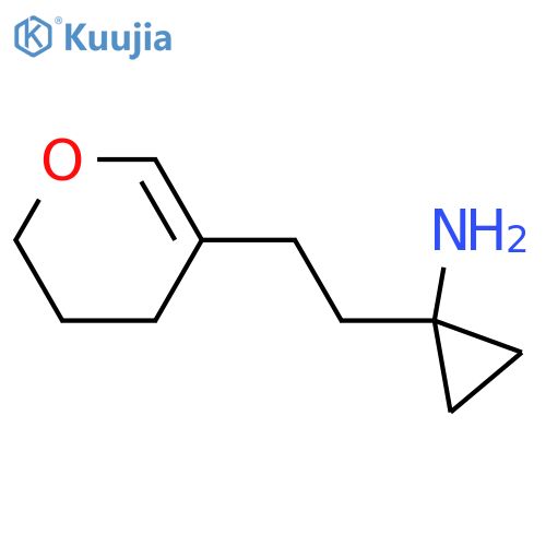 1-2-(3,4-dihydro-2H-pyran-5-yl)ethylcyclopropan-1-amine structure