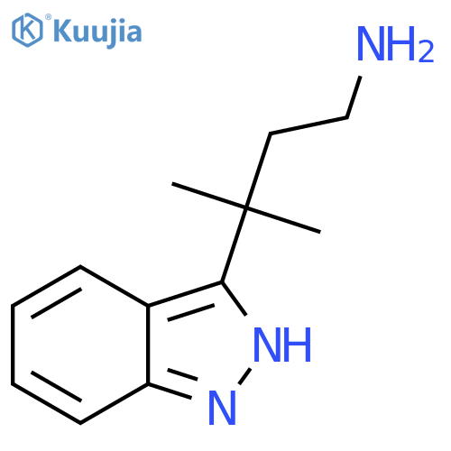 3-(1H-indazol-3-yl)-3-methylbutan-1-amine structure