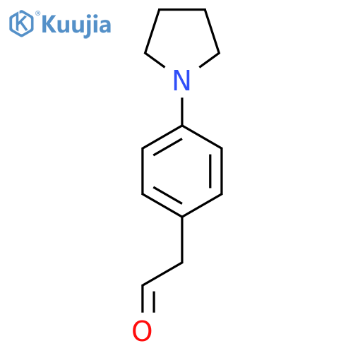 2-4-(pyrrolidin-1-yl)phenylacetaldehyde structure