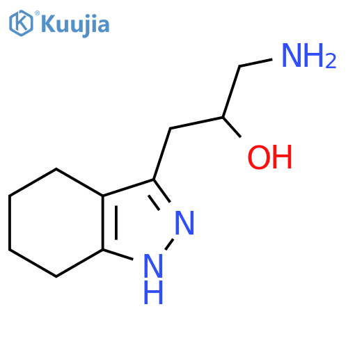 1-amino-3-(4,5,6,7-tetrahydro-1H-indazol-3-yl)propan-2-ol structure