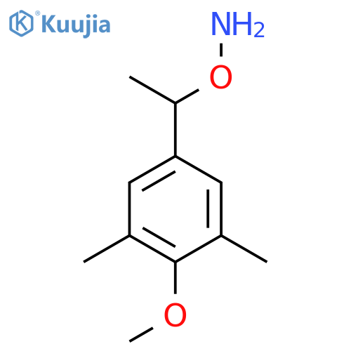 O-1-(4-methoxy-3,5-dimethylphenyl)ethylhydroxylamine structure
