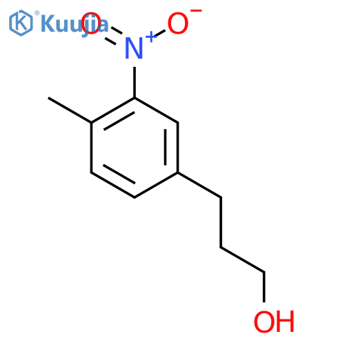 3-(4-methyl-3-nitrophenyl)propan-1-ol structure
