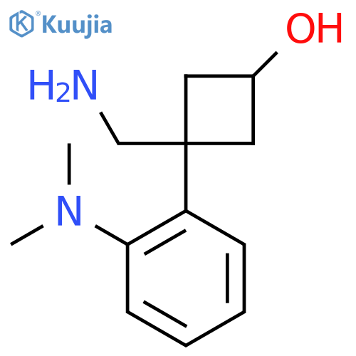 3-(aminomethyl)-3-2-(dimethylamino)phenylcyclobutan-1-ol structure