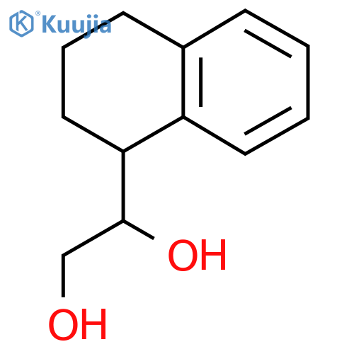 1-(1,2,3,4-tetrahydronaphthalen-1-yl)ethane-1,2-diol structure