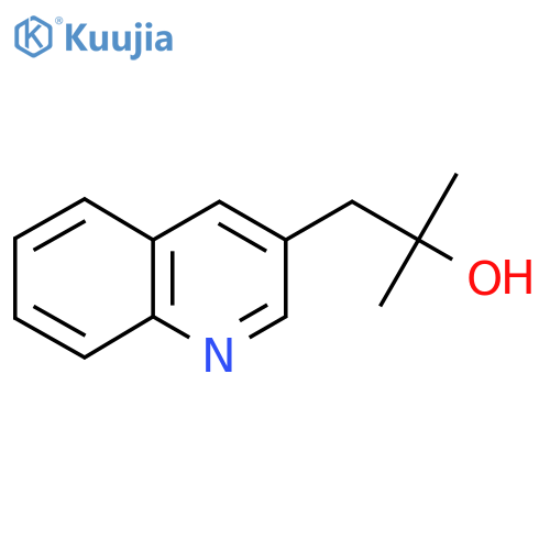 2-methyl-1-(quinolin-3-yl)propan-2-ol structure