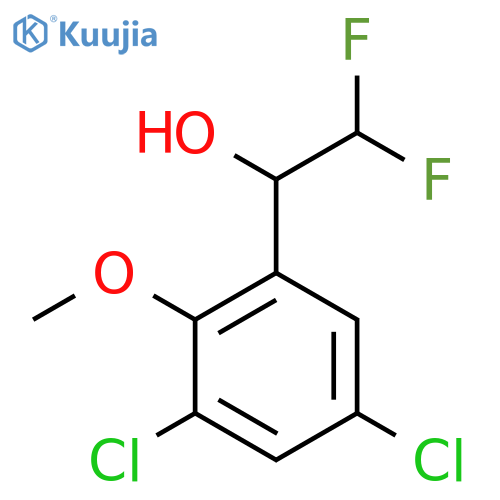 1-(3,5-dichloro-2-methoxyphenyl)-2,2-difluoroethan-1-ol structure