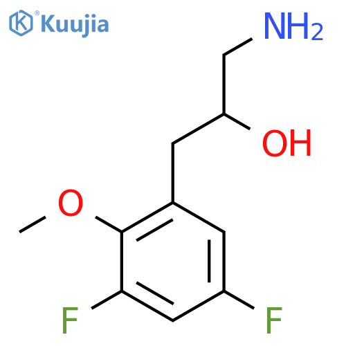 1-amino-3-(3,5-difluoro-2-methoxyphenyl)propan-2-ol structure