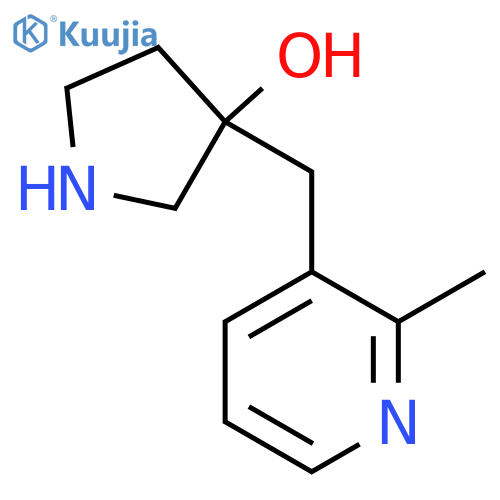 3-(2-methylpyridin-3-yl)methylpyrrolidin-3-ol structure