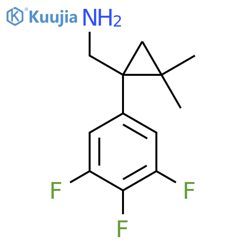 2,2-dimethyl-1-(3,4,5-trifluorophenyl)cyclopropylmethanamine structure