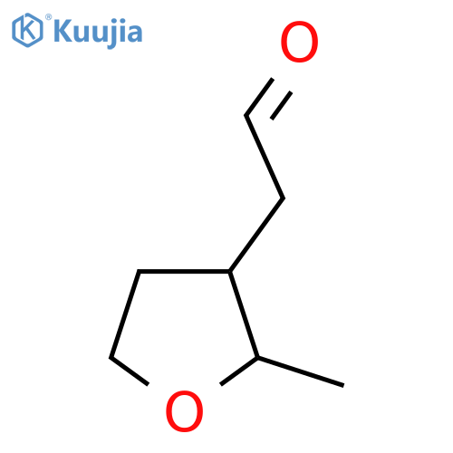 2-(2-methyloxolan-3-yl)acetaldehyde structure