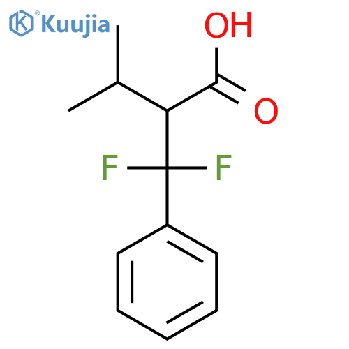 2-difluoro(phenyl)methyl-3-methylbutanoic acid structure