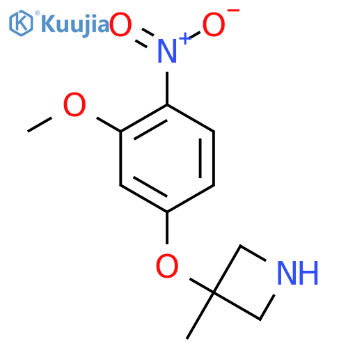 3-(3-methoxy-4-nitrophenoxy)-3-methylazetidine structure