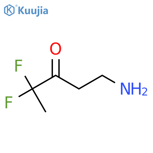 1-amino-4,4-difluoropentan-3-one structure