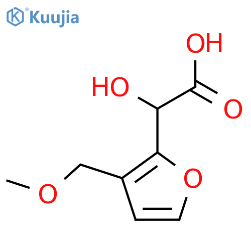 2-hydroxy-2-3-(methoxymethyl)furan-2-ylacetic acid structure