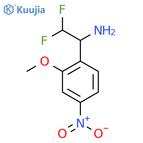 2,2-difluoro-1-(2-methoxy-4-nitrophenyl)ethan-1-amine structure